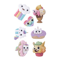 3D puffy stickers snoep en taart DP Craft – 7 stuks