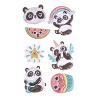 3D puffy stickers panda’s DP Craft – 7 stuks