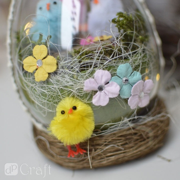 Decoratieve nestjes DP Craft van natuurlijke vezels, Ø 9 cm, 4 stuks – afbeelding 2