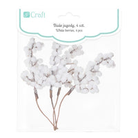DP Craft 3D decoratietakjes met witte besjes, 4 stuks – afbeelding 2