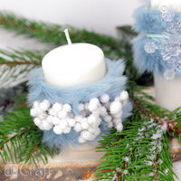 DP Craft 3D decoratietakjes met witte besjes, 4 stuks – afbeelding 3