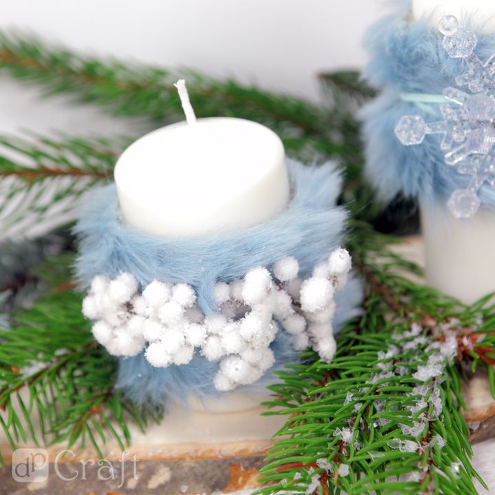 DP Craft 3D decoratietakjes met witte besjes, 4 stuks – afbeelding 3
