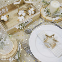 DP Craft 3D maretakjes, besneeuwd, 9 cm, 2 stuks – afbeelding 3