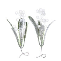 DP Craft 3D maretakjes, besneeuwd, 9 cm, 2 stuks
