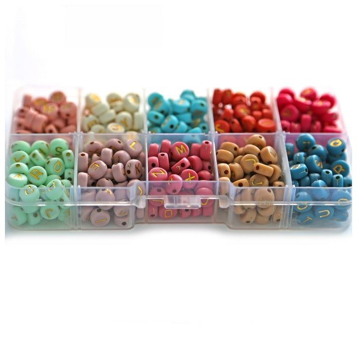 DP Craft letterkralen pastel, 10 kleuren – ca. 282 stuks – afbeelding 2