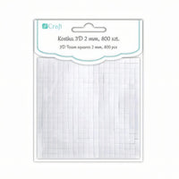3D dubbelzijdige plakvierkantjes DP Craft, 2 mm – 800 stuks