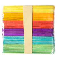 DP Craft gekleurde knutselhoutjes, 50 stuks