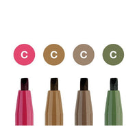 Faber-Castell PITT kalligrafiepennen 2,5 mm, set van 4 (roze/groen) – afbeelding 2