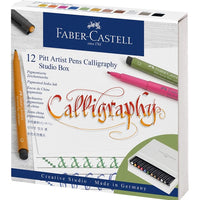 Faber-Castell PITT kalligrafiepennen studiobox, 12 stuks