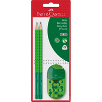 Faber-Castell Grip 2001 grafietpotloden B, set met slijper
