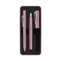 Faber-Castell cadeauset pennen oudroze, balpen en vulpen