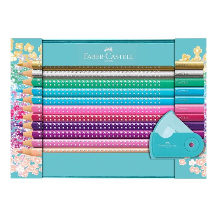 Faber-Castell Sparkle aquarelpotloden, 20 stuks in blik
