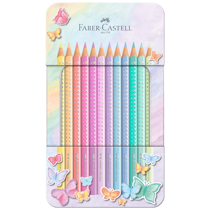 Faber-Castell Sparkle kleurpotloden in pastelkleuren, 12 stuks