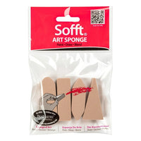 Sponsjes voor pastelkrijt en houtskool Golden Sofft, set van 4