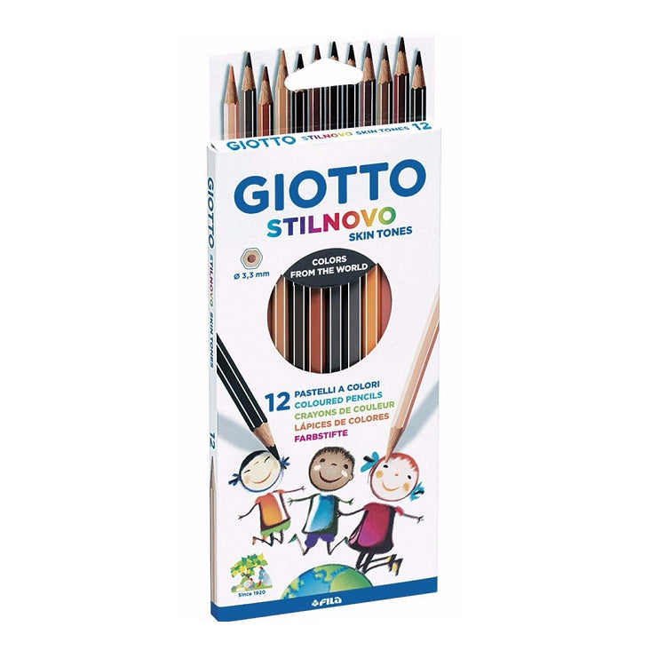 GIOTTO Stilnovo Skin Tones kleurpotloden, 12 huidtinten