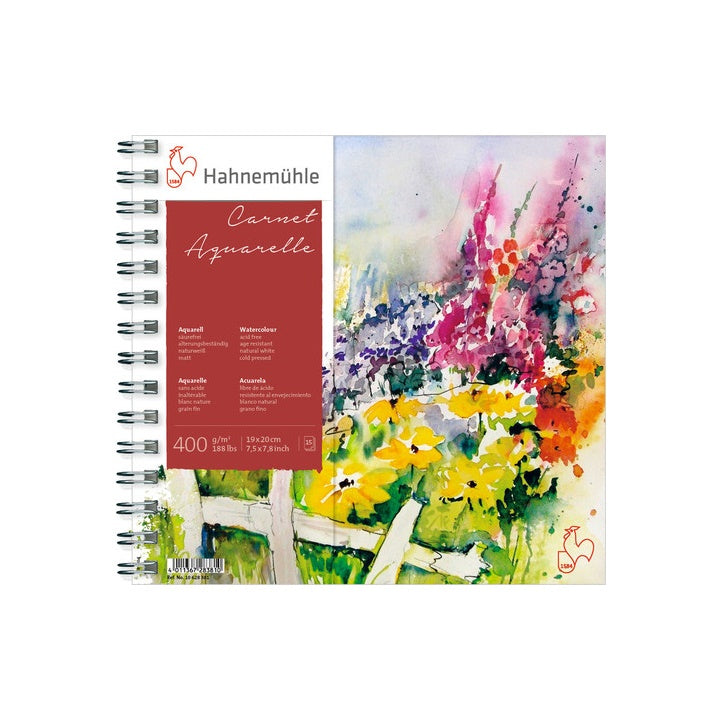 Hahnemühle Carnet de Voyage aquarelblok 19 × 20 cm, 400 g/m²