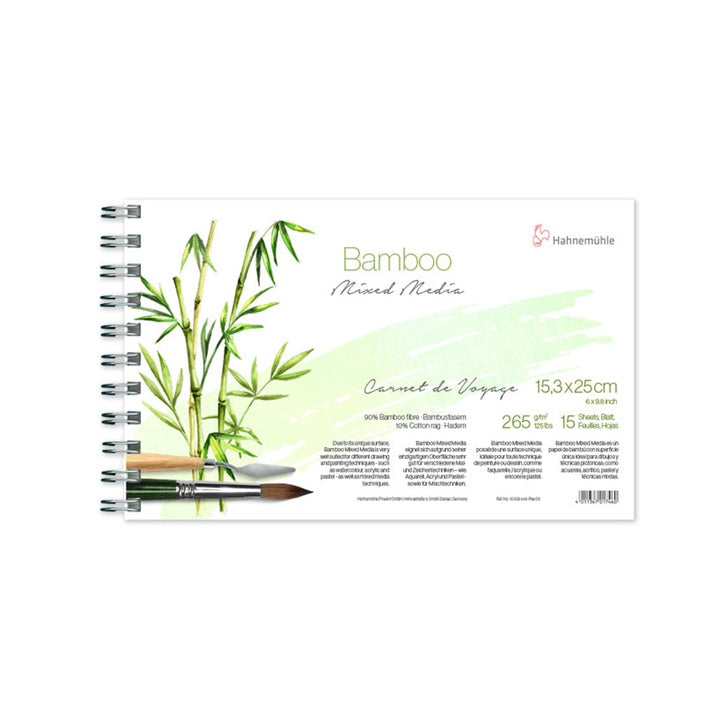Hahnemühle Bamboo mixed-mediablok Carnet de Voyage, 15 vel
