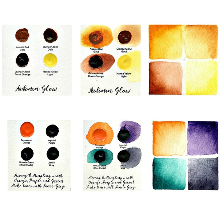 Daniel Smith aquarelverf Dot Cards, 36 kleuren op 9 kaarten – afbeelding 5