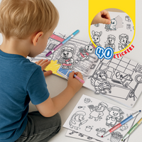 Carioca ARTivity Pupies at the work, set viltstiften en stickers – afbeelding 3