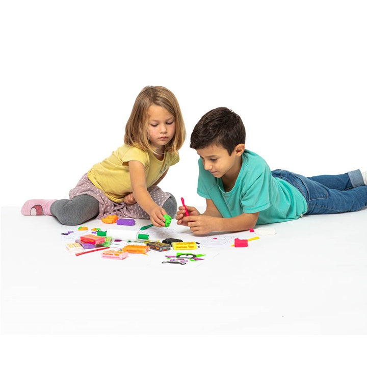 JOVI plasticineset Crazy Monsters, schilderen met plasticine – afbeelding 3