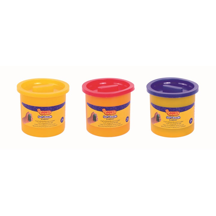 JOVI Blandiver plasticine in potjes 3 × 110 g – afbeelding 2