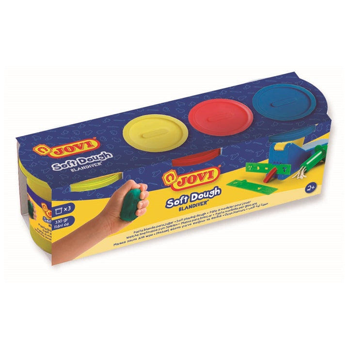 JOVI Blandiver plasticine in potjes 3 × 110 g