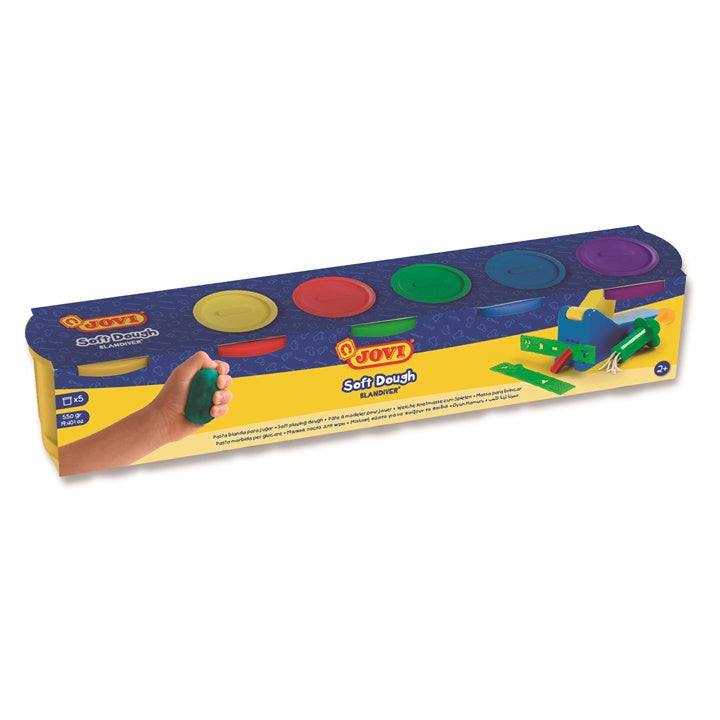 JOVI Blandiver plasticine in potjes 5 × 110 g