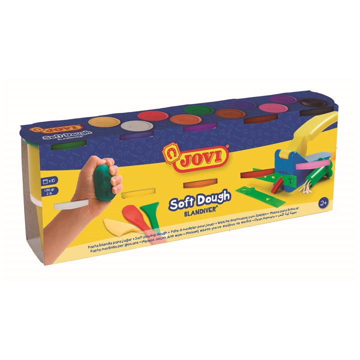 Jovi Blandiver plasticine in potjes 10 × 110 g