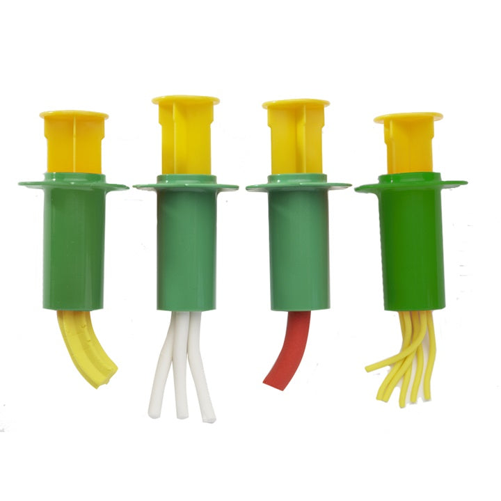 Jovi plasticine-extruders met zuiger, 4 stuks