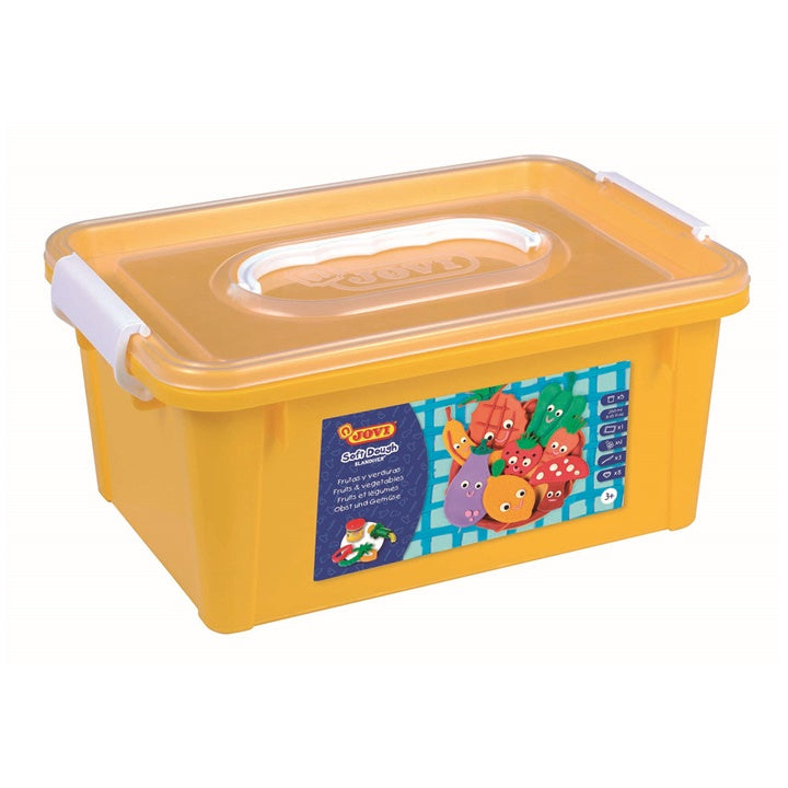 JOVI plasticineset met gereedschap in koffertje, Fruit