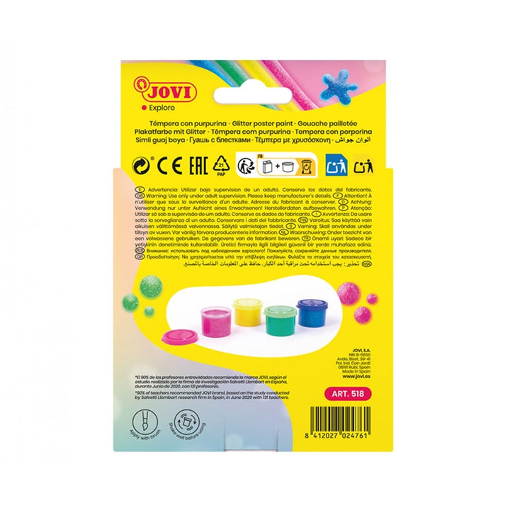 JOVI schoolverf met glitter 4 × 35 ml – afbeelding 4
