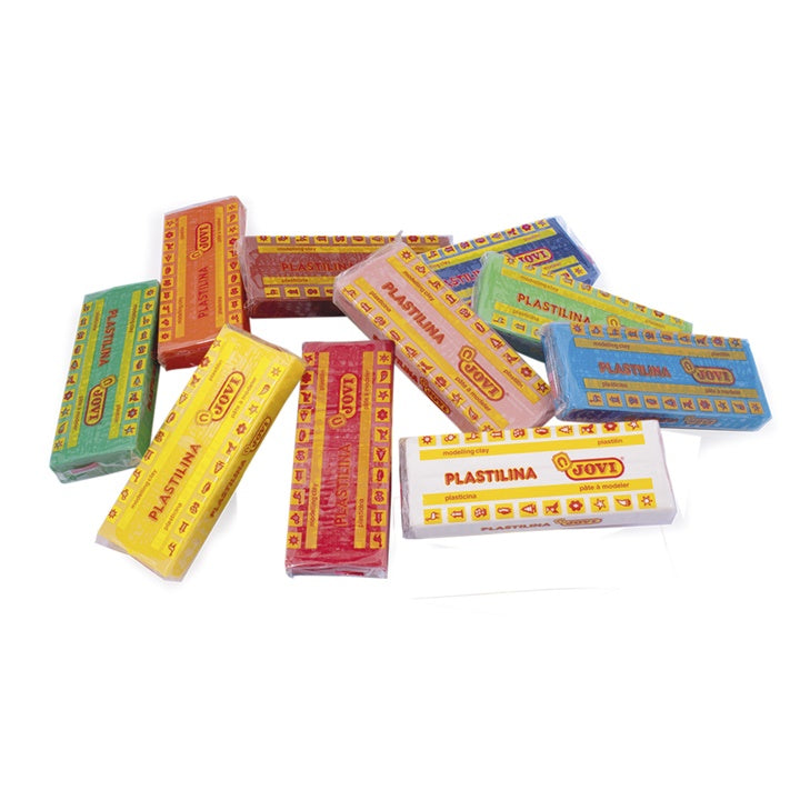 Jovi plasticine basiskleuren 10 × 150 g – afbeelding 2