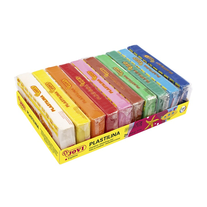 Jovi plasticine basiskleuren 10 × 150 g