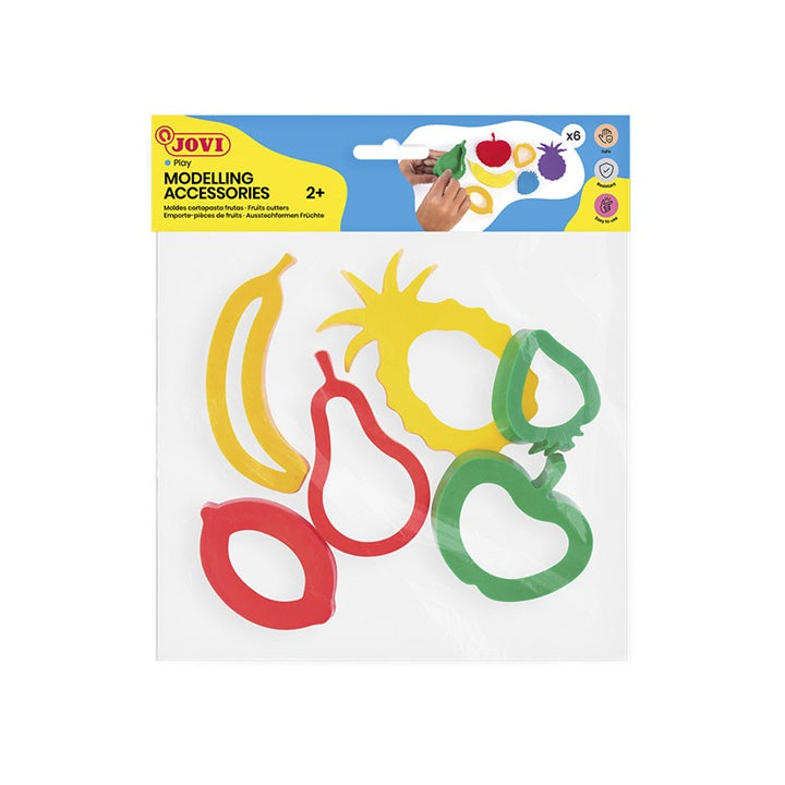 Jovi uitsteekvormen fruit voor plasticine, 6 stuks