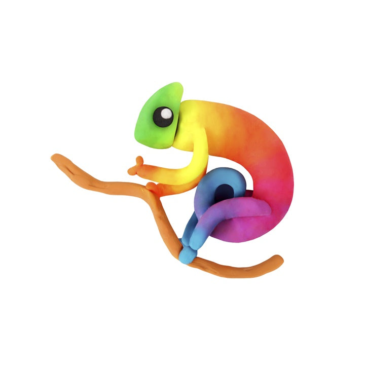 JOVI plasticine neonkleuren 6 × 15 g – afbeelding 4