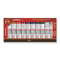 Koh-i-Noor Acrylic 10 acrylverfset met medium en verdunner