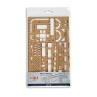 KOH-I-NOOR architectensjabloon A3, bruin transparant