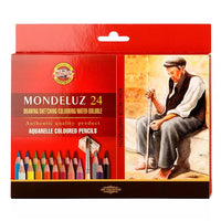 KOH-I-NOOR Mondeluz aquarelpotloden, 24 kleuren