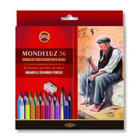KOH-I-NOOR Mondeluz aquarelpotloden, 36 kleuren