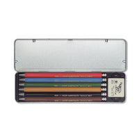 Koh-i-Noor Versatil vulpotloden 2 mm, set van 6 in metalen etui