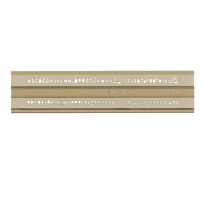 Koh-i-Noor lettersjabloon 2,5 mm voor technische pennen