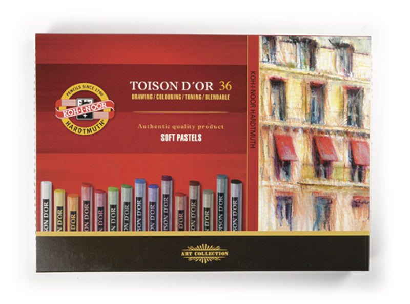 Koh-i-noor Toison d’Or pastelkrijt rond, 36 stuks (8515)