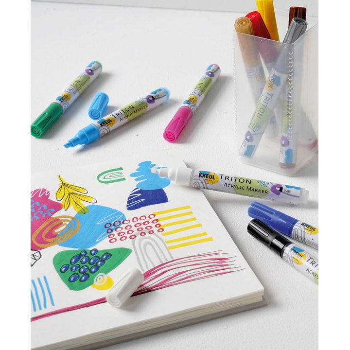 Kreul Solo Goya Triton acrylmarkers edge 1–4 mm, set van 11 – afbeelding 2