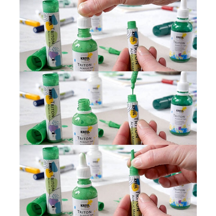 Kreul Solo Goya Triton acrylmarkers edge 1–4 mm, set van 11 – afbeelding 3
