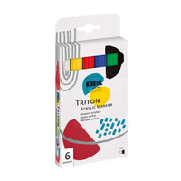 Kreul Solo Goya Triton acrylmarkers 6 basiskleuren (1–4 mm)