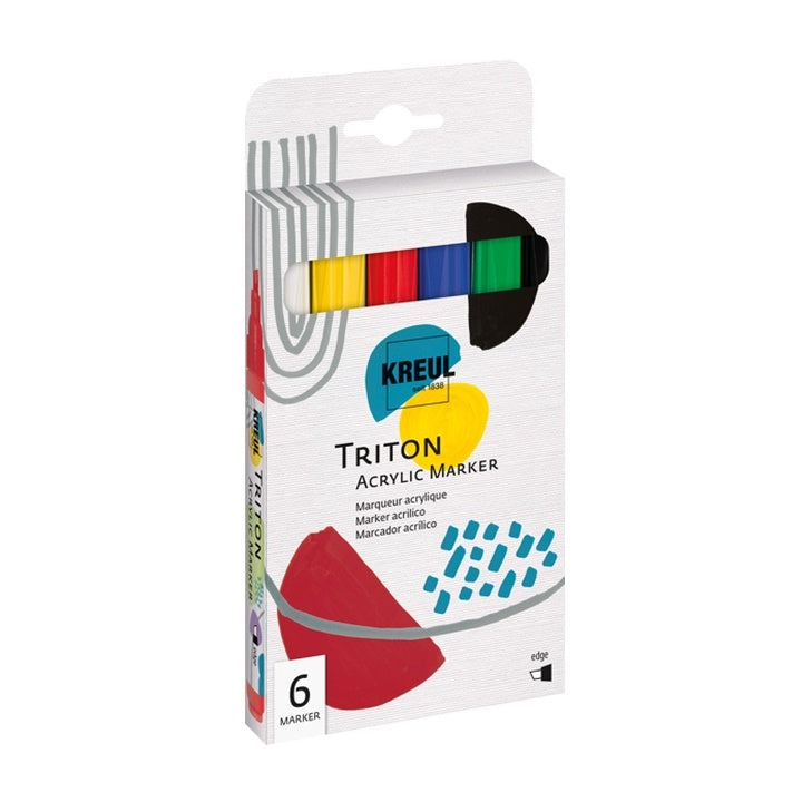 Kreul Solo Goya Triton acrylmarkers 6 basiskleuren (1–4 mm)