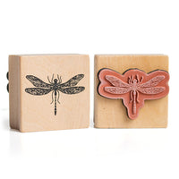 KREUL houten stempel libel, 4 × 4 cm