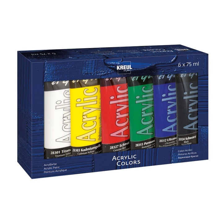 Kreul El Greco acrylverfset 6 × 75 ml