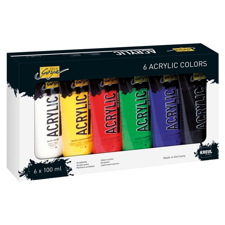 Kreul Solo Goya acrylverfset 6 × 100 ml