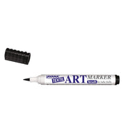 Kreul Javana textielstift zwart, penseelpunt 1–3 mm